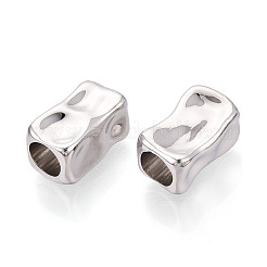 Textured Alloy Large Hole Beads&nbsp;PALLOY-T091-44P