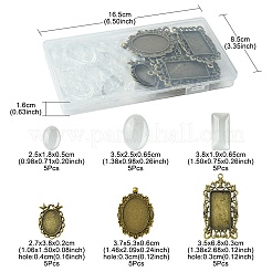 Vintage DIY Blank Pendant Making Kit&nbsp;DIY-FS0005-28