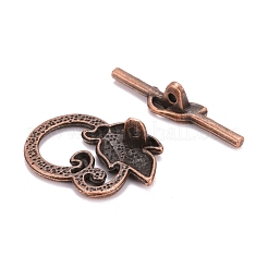 Tibetan Style Alloy Toggle Clasps&nbsp;TIBE-L003-034R-NR