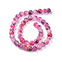 Faceted Rondelle Dyed Natural White Jade Bead Strands&nbsp;G-D073-01F