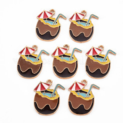 Rack Plating Alloy Enamel Pendants&nbsp;ENAM-S122-039-RS