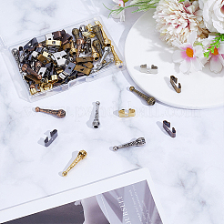 75Pcs 10 Styles Alloy Cord Ends&nbsp;FIND-ME0003-03