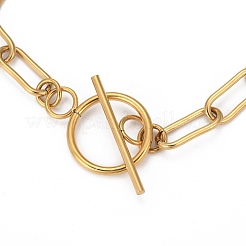 304 Stainless Steel Paperclip Chain Bracelets&nbsp;LS-STAS-P001-59G