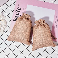 Burlap Packing Pouches Drawstring Bags&nbsp;ABAG-BC0001-07B-14x10