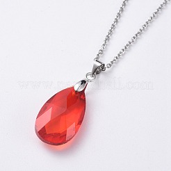 Faceted teardrop&nbsp;NJEW-JN02571-M