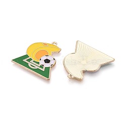 Alloy Enamel Pendants&nbsp;ENAM-T025-01G-06