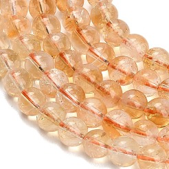 Hearted Natural Citrine Beads Strands&nbsp;GG-T002-A01-6mm