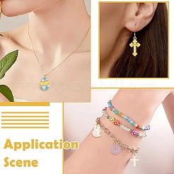 24Pcs 20 Styles Easter Egg Rabbit Cross Alloy Enamel Pendants&nbsp;ENAM-FS0004-01
