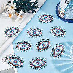 20Pcs Eye Computerized Embroidery Polyester Iron on/Sew on Patches&nbsp;PATC-GF0002-04