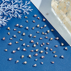 72Pcs 6 Style Brass Beads&nbsp;KK-PH0004-75