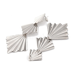 Alloy Rhombus Stud Earrings for Women&nbsp;EJEW-U028-02P