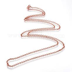 Iron Rolo Chains Necklace Making&nbsp;MAK-R015-45cm-R