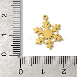 5Pcs Christmas 201 Stainless Steel Pendants&nbsp;LS-STAS-Z068-01G-02