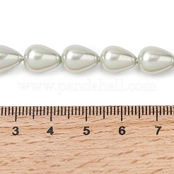 Electroplate Opaque Glass Imitation Pearl Beads Strands&nbsp;EGLA-H113-09B-03