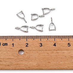 Grade AA Brass Ice Pick Pinch Bails for Pendant Making&nbsp;KK-M008-b-07P-NR