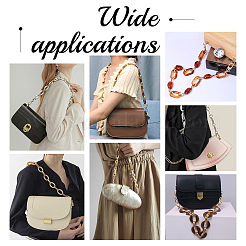Acrylic & Alloy Cable Chain Bag Straps&nbsp;FIND-WH0003-92