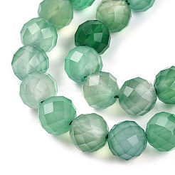 Natural Dyed & Heated Agate Beads Strands&nbsp;G-T141-16A-02