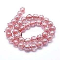 Electroplated Cherry Quartz Glass Beads Strands&nbsp;X-G-O164-04-10mm