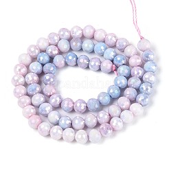 Anti-Tarnish Electroplate Glass Beads Strands&nbsp;GLAA-N056-6mm-06