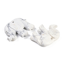  Natural Howlite Carved Pendants&nbsp;G-K383-15B