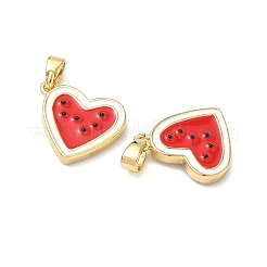 Brass Enamel Pendants&nbsp;KK-H254-04G