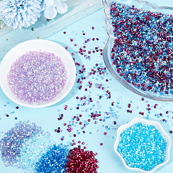 80G 8 Colors Plastic Tube Beads&nbsp;KY-HY0001-14B