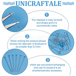 400Pcs 304 Stainless Steel Ball Head Pins&nbsp;STAS-UN0049-22