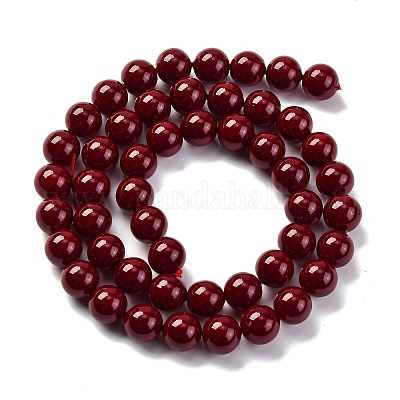Baking Paint Glass Beads&nbsp;GLAA-Z010-01E-1