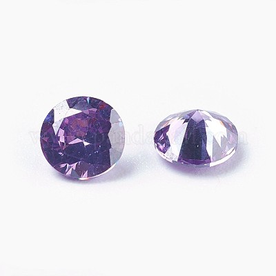 Cubic Zirconia Pointed Back Cabochons&nbsp;ZIRC-WH0001-B05-1