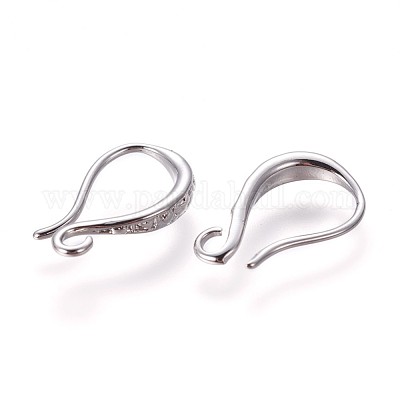 Brass Earring Hooks&nbsp;KK-L177-34P-1
