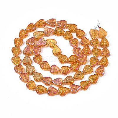 Electroplate Glass Beads Strands&nbsp;EGLA-S188-16-B02-1