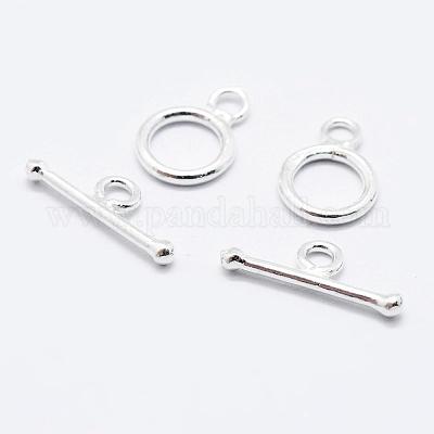 925 Sterling Silver Toggle Clasps&nbsp;STER-K167-078S-1