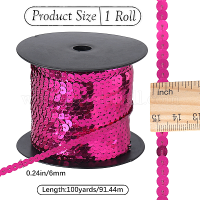 1Roll Plastic Paillette/Sequins Chain Rolls&nbsp;FIND-CY0001-14D-1