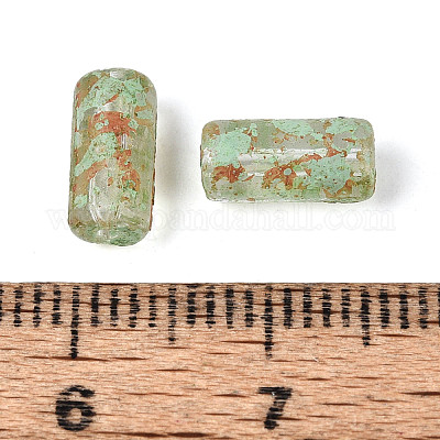 Picasso Transparent Glass Bugle Beads&nbsp;SEED-N010-02G-1