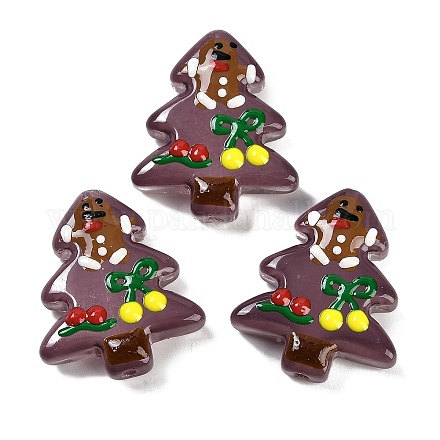 Christmas Theme Handmade Lampwork Beads LAMP-I027-07Q-1