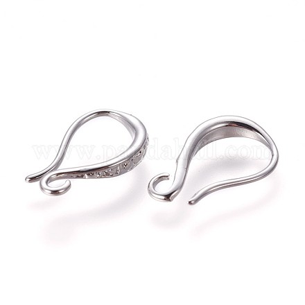 Brass Earring Hooks&nbsp;KK-L177-34P-1