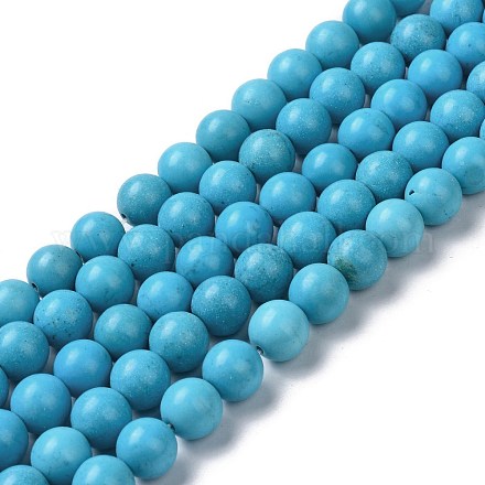 Natural Howlite Beads Strands G-C180-15A-1