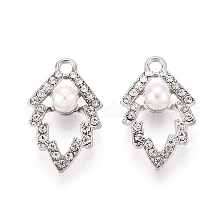 パルティエール Wholesale Alloy and Rhinestone Imitation Pearl Pendants
