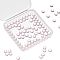 100Pcs Glass Bead, No Hole, Round, Thistle, 6mm