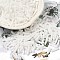 Baking Paint Glass Twist Bugle Beads, Round Hole, White, 7x2mm, Hole: 0.8mm, about 13636pcs/pound