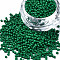 12/0 Glass Seed Beads, Baking Paint, Round Hole, Round, Dark Green, 2~3x1.5~2mm, Hole: 0.8mm, about 450g/Pound