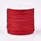 Nylon Braided Threads, Chinese Knotting Cords for Jewelry Making Macrame Craft, Red, 0.8mm, about 49.21 yards(45m)/roll