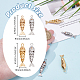 8Pcs 4 Colors Brass Pendants&nbsp;KK-ME0003-46B-2