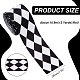 Polyester Rhombus Print Grosgrain Ribbon&nbsp;OCOR-WH0078-141B-2