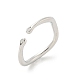Brass Open Cuff Ring Components&nbsp;LS-KK-G518-06P-02-1