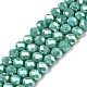 Electroplate Glass Beads Strands&nbsp;EGLA-A044-P6mm-B31-1