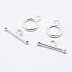 925 Sterling Silver Toggle Clasps&nbsp;STER-K167-078S-2