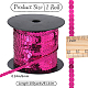 1Roll Plastic Paillette/Sequins Chain Rolls&nbsp;FIND-CY0001-14D-2