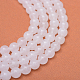 Round Natural White Jade Bead Strands&nbsp;G-R345-4mm-06-5