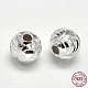 Fancy Cut 925 Sterling Silver Round Beads&nbsp;STER-F012-09C-3